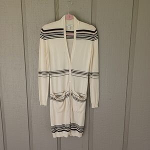 Max Mara Women Light Long Cardigan Size S Women Quiet Luxury Long Sleeve Pockets